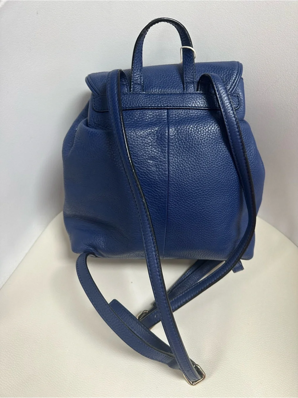 kate spade Navy Blue Pebbled Leather Backpack